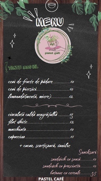 Meniu Pastel Café